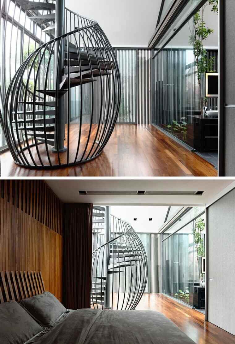 escalier-en-colimaçon-cage-moderne-metal