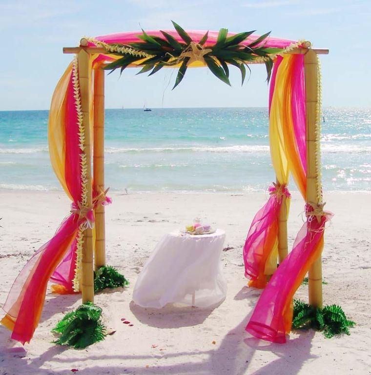 mariage-theme-mer-arche-couleurs-tropicale