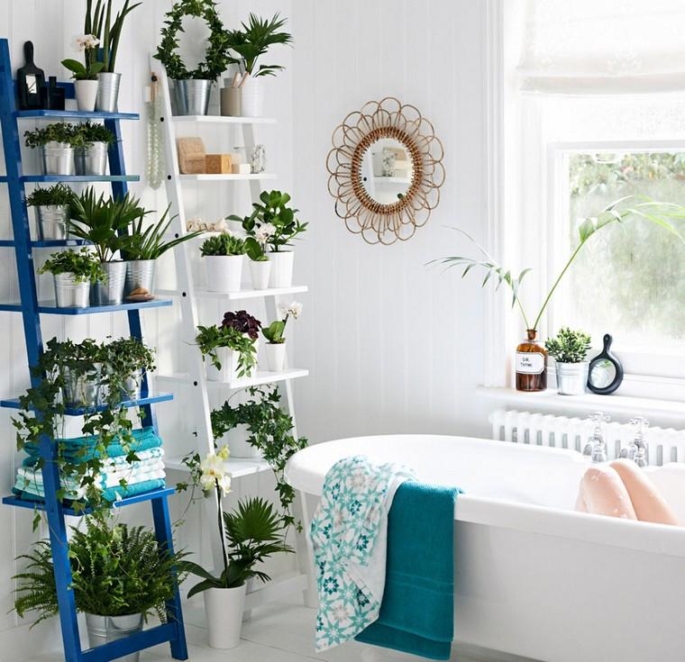 salle de bain jardin vertical plantes idées pots déco intérieur