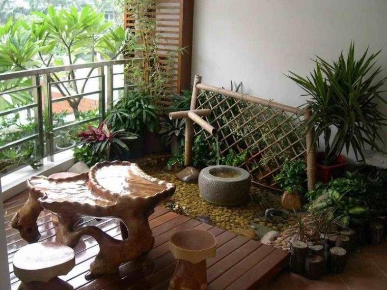 asiatique-fontaine-bambou-plantes