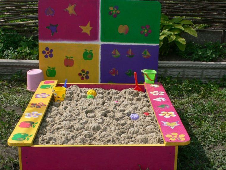 fabriquer une-aire de jeux extérieur bac-de-sable-bois