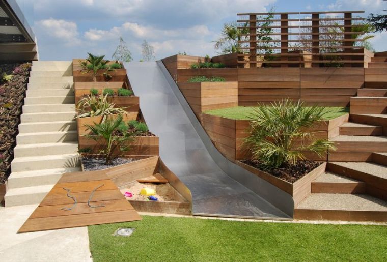 fabriquer une aire de jeux extérieur jardin-moderne-terrasse