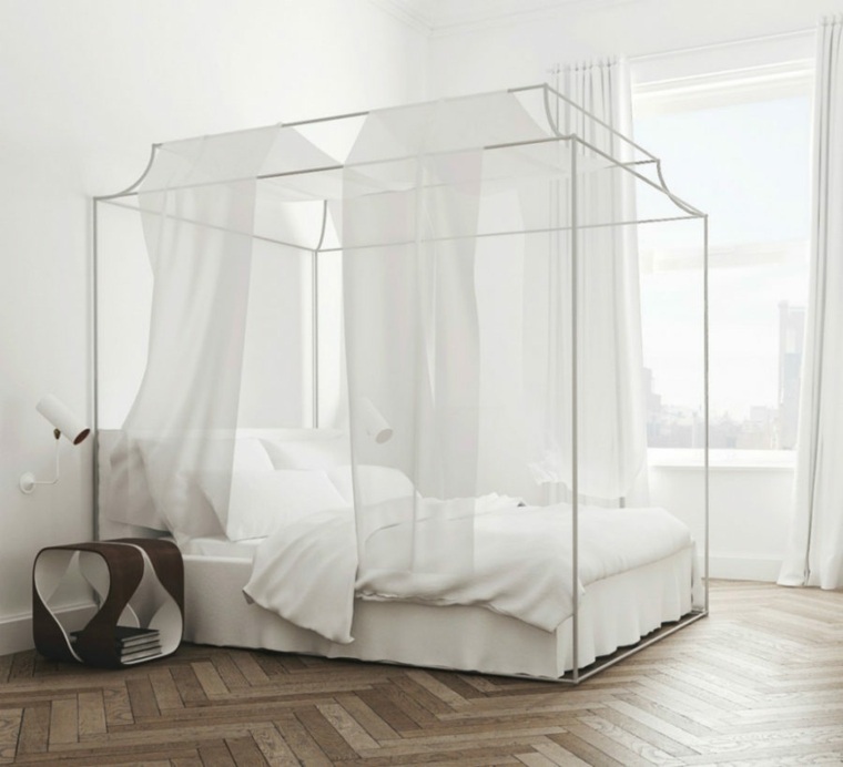 lit-a-baldquin-moderne-decoration-chambre-a-coucher
