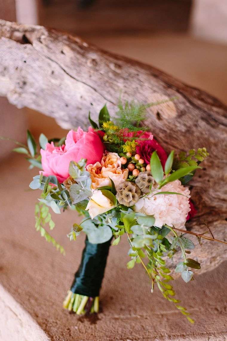 mariage bohème chic bouquet-fleurs-romantique