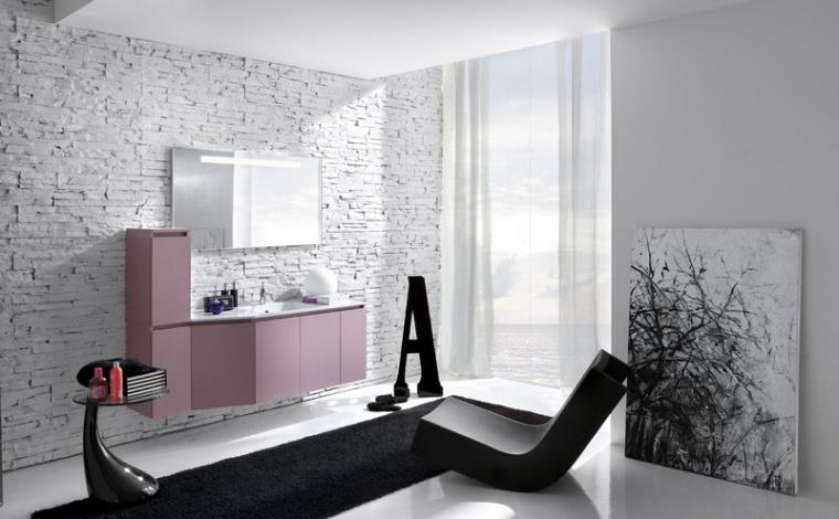 salle de bain moderne pierre-asque-rose-tapis