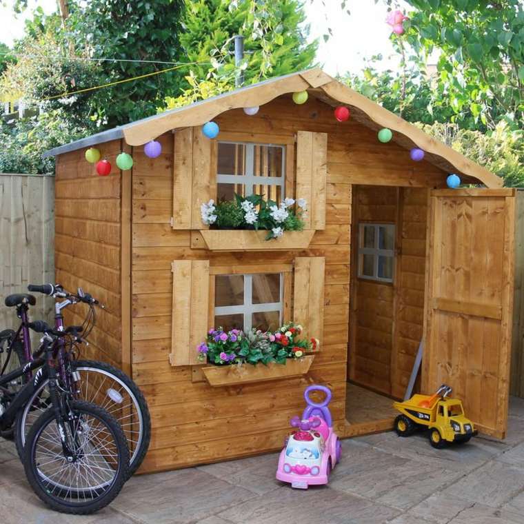 cabane de jardin enfant bois-exterieur-idee-bricolage