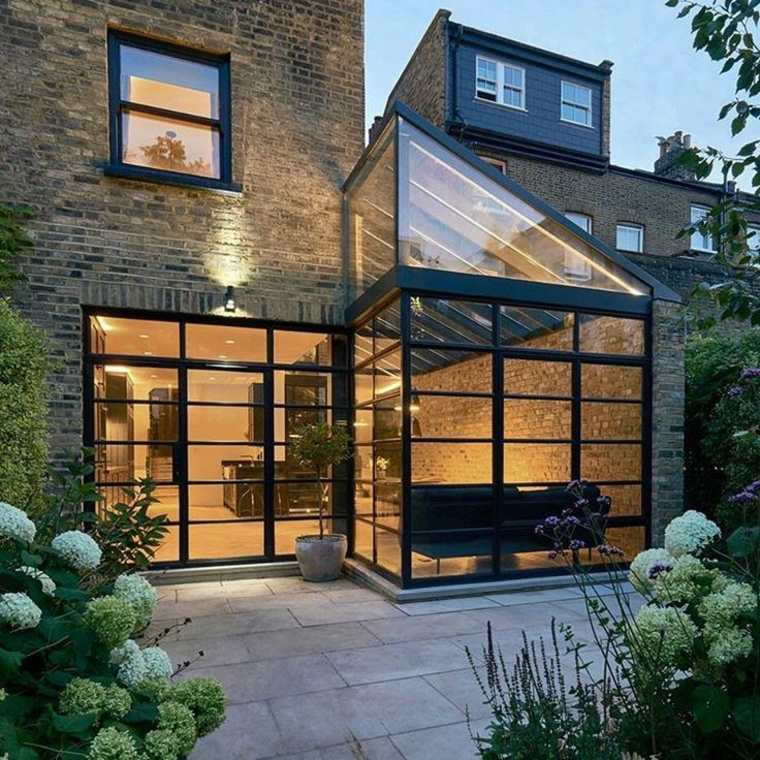 idée agrandissement maison verre-facade-brique