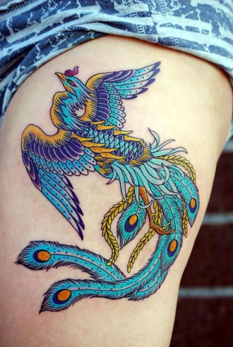 tatouage japonais phenix-bras-femme-homme-symboles