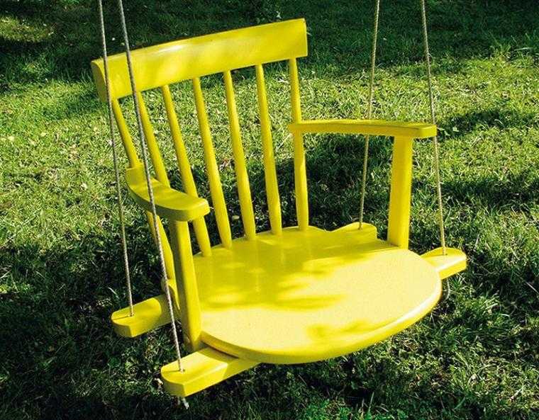 chaise-jaune-bois-diy