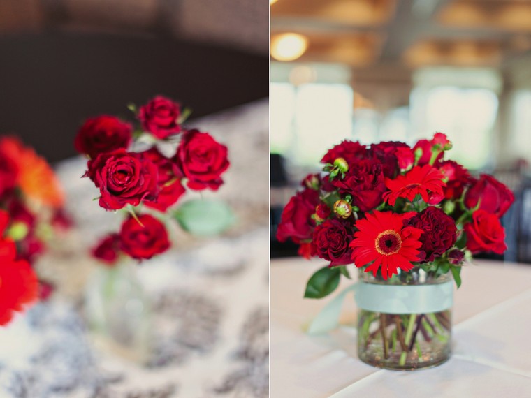 déco centre table mariage rose fleurs centre table floral