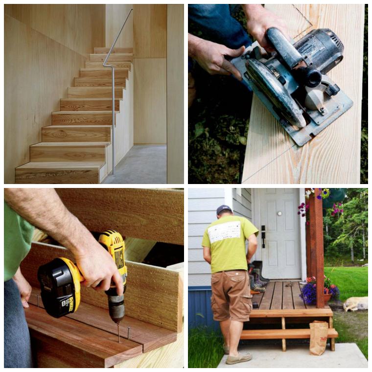 fabriquer un escalier en bois exterieur-interieur-plan-fiche