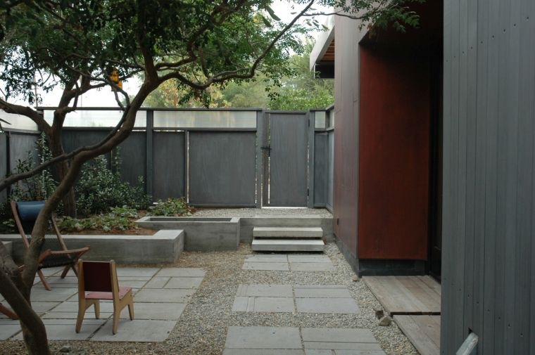 mur de clôture de-jardin-zen-design-panneaux