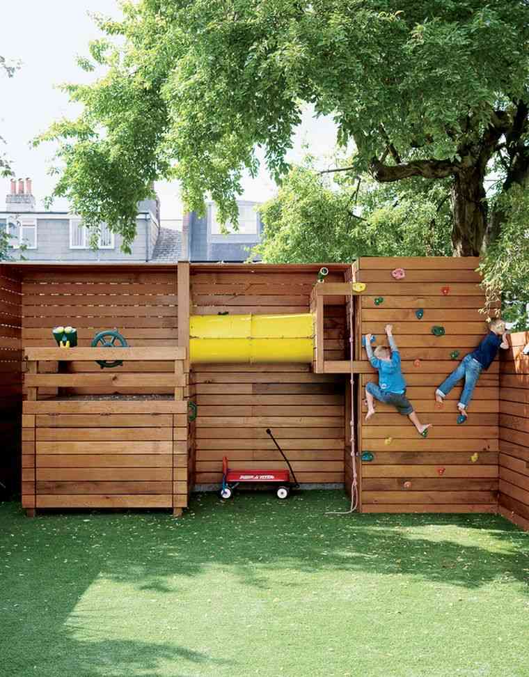 mur de clôture jardin-palissade-aire-de-jeux-enfant