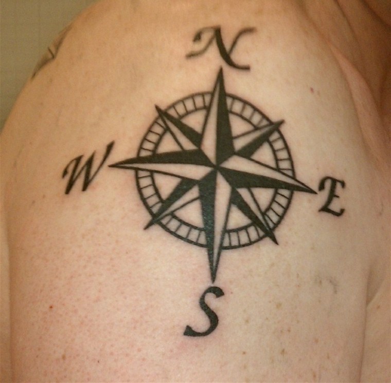 signification tatouage quatre-points-cardinaux