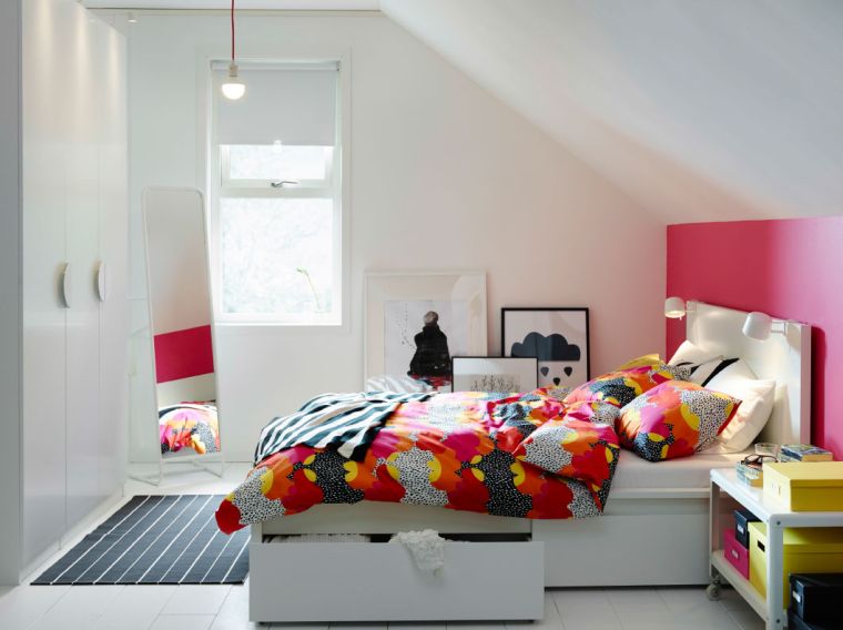 chambres à coucher ikea et décoration féminine inspiration scandinave