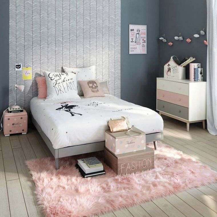 deco-chambre-ado-couleurs-peinture-rose-et-gris-photos