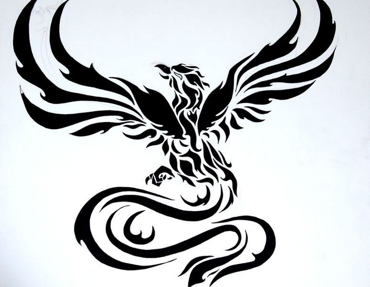 tatouage phoenix dessin idée tatouage bras homme femme
