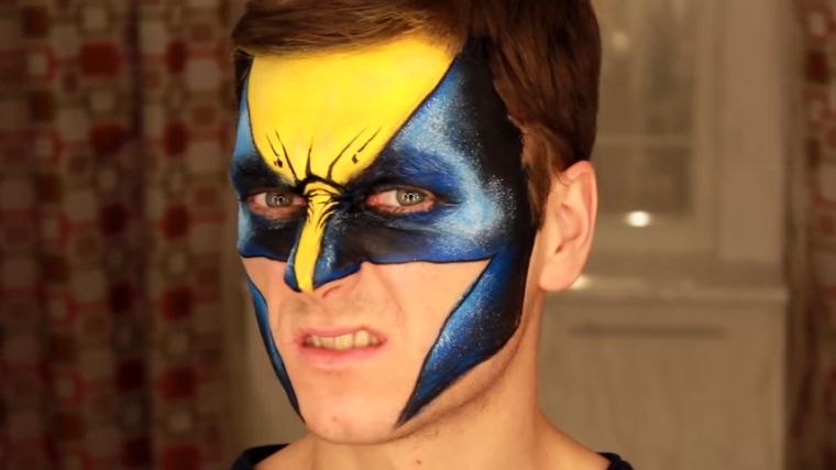 idee-maquillage-homme-halloween-facile-video-wolverine