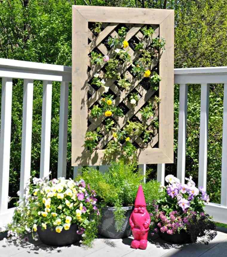 jardinière avec treillis diy-jardin-vertical