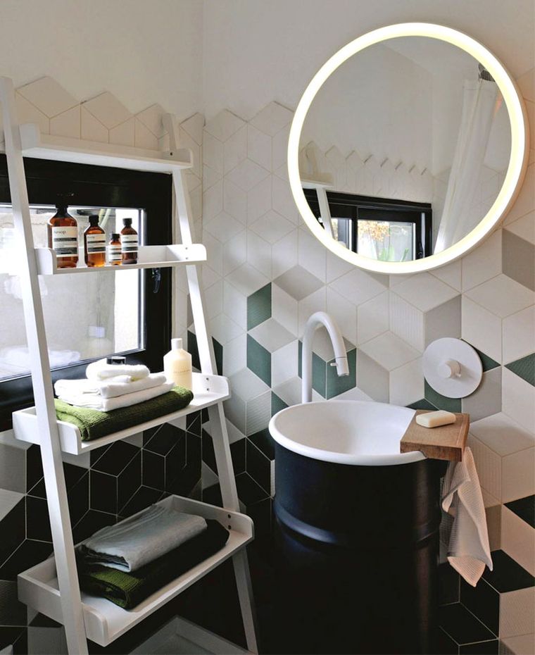 meuble-de-rangement-salle-de-bain-ouvert-echelle-etagere-moderne