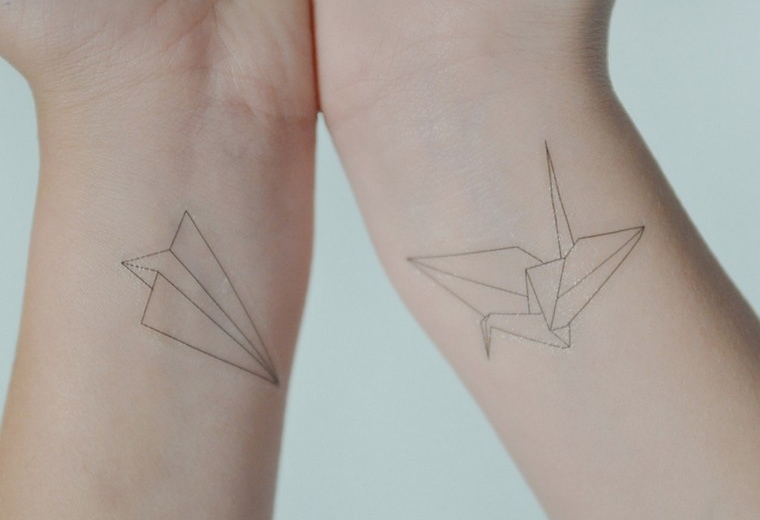 origami-tatouage-minimaliste-idees-tatouage-ephemere