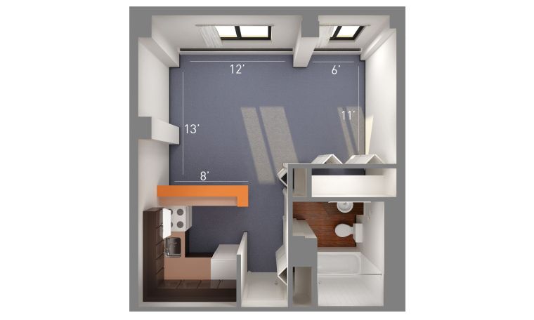 plan-3d-petit-studio-kitchenette-salle-de-bain