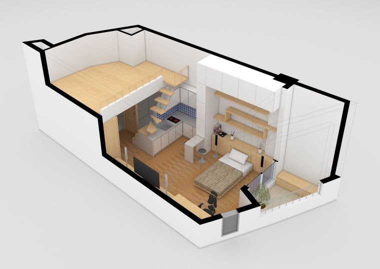 plan appartement 3d-studio-duplex