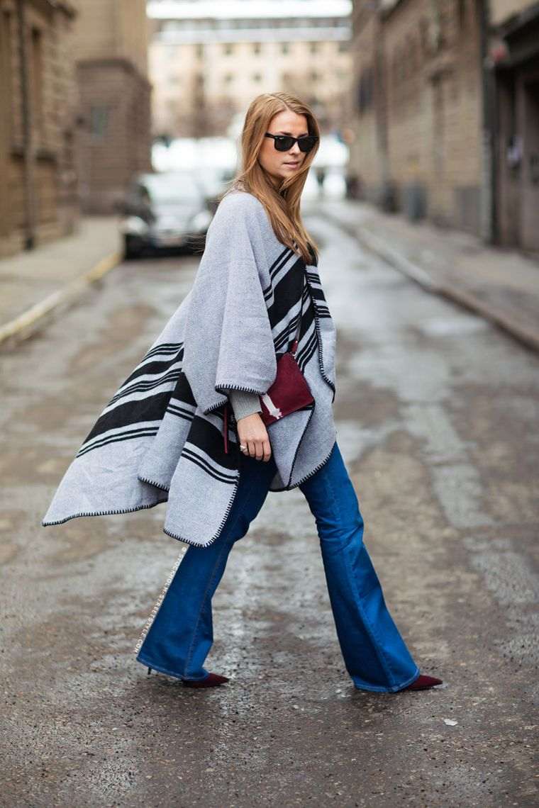 poncho-gris-jean-style-hippie-chic-flair
