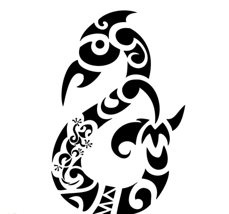 signification-tatouage-maori-manaia-motif-noir