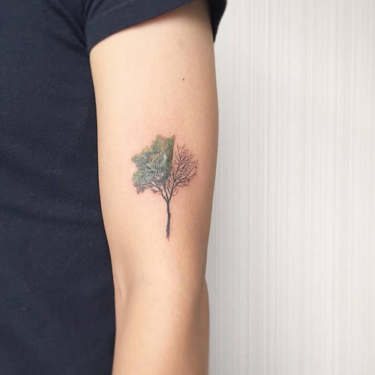 tatouage-avant-bras-arbre-idees