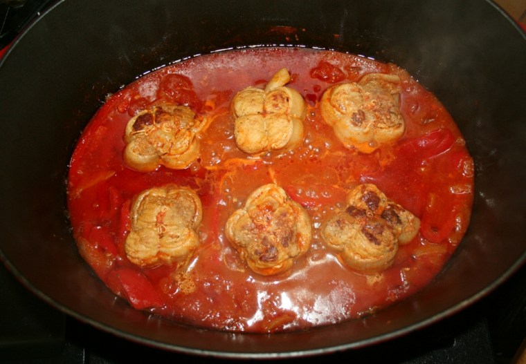 cuisson paupiette de porc sauce-tomate
