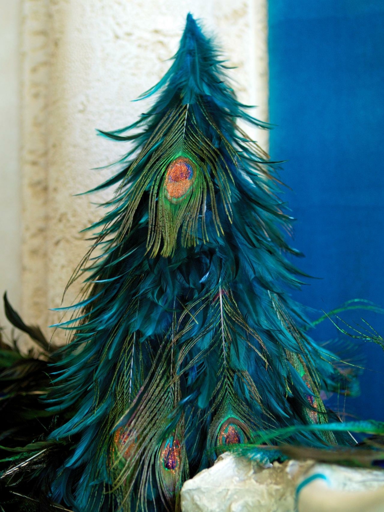 décoration bleu canard noel-originale