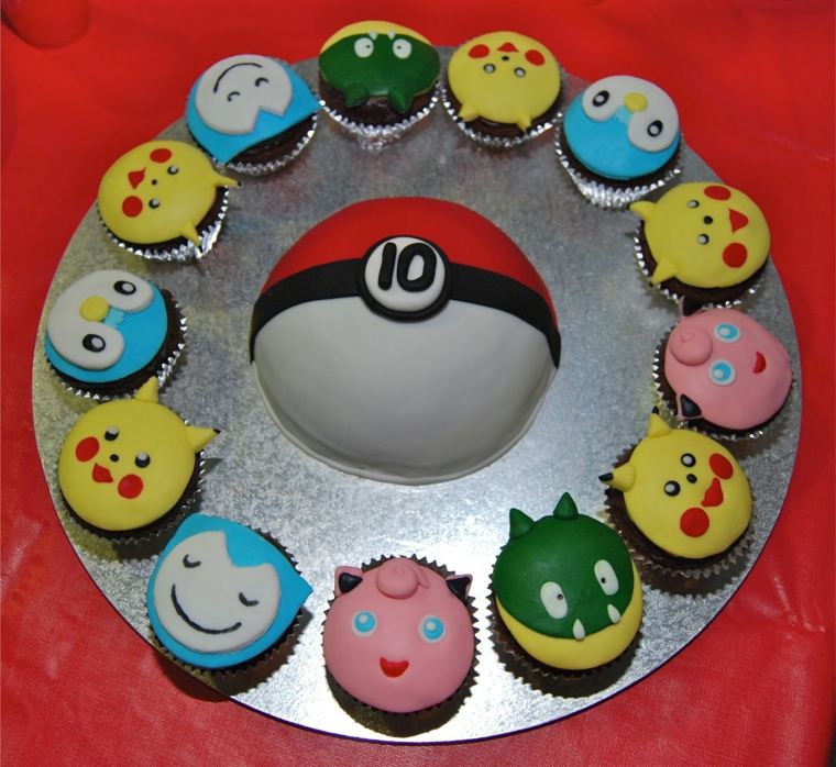 gâteau pokémon cupcakes-personnages-autour-age