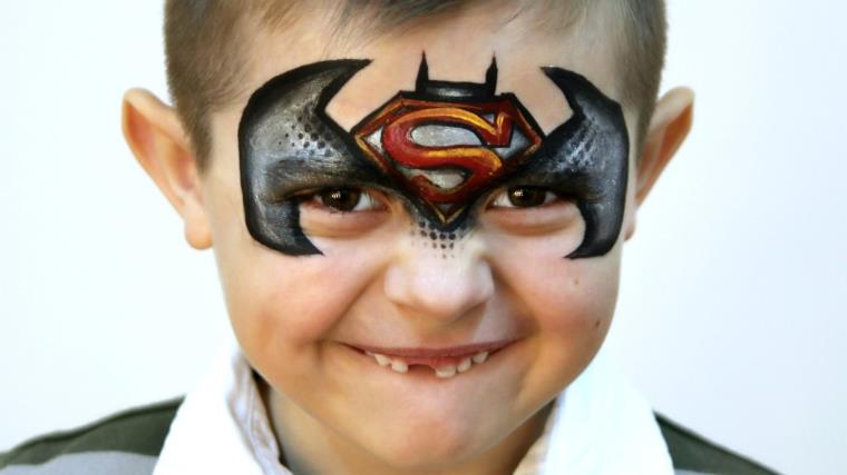 heros-superman-visage-makeup