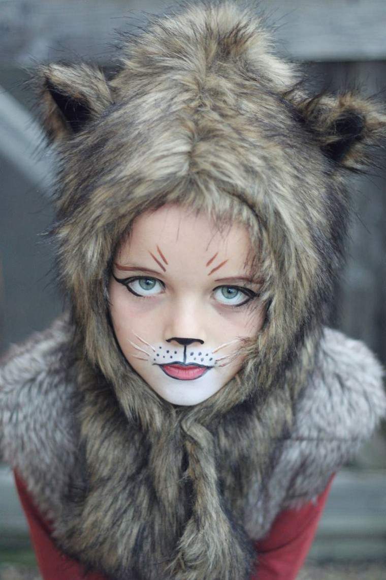 maquillage chat halloween déguisement chat idée