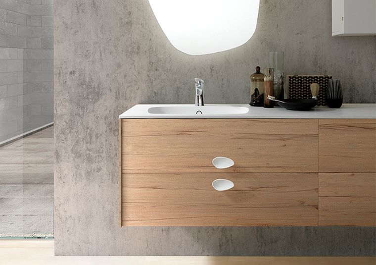 meuble salle de bain bois syspendu-tiroirs-azzura