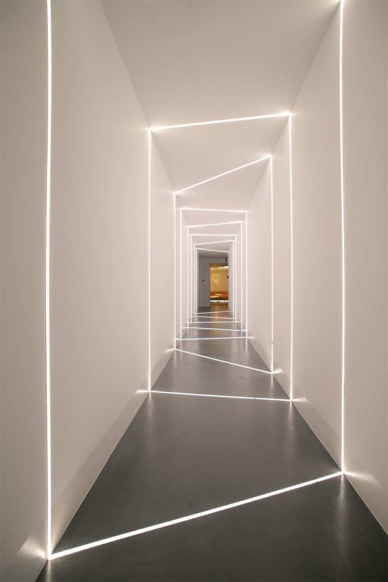 eclairage plafond couloir-passage-dimensions