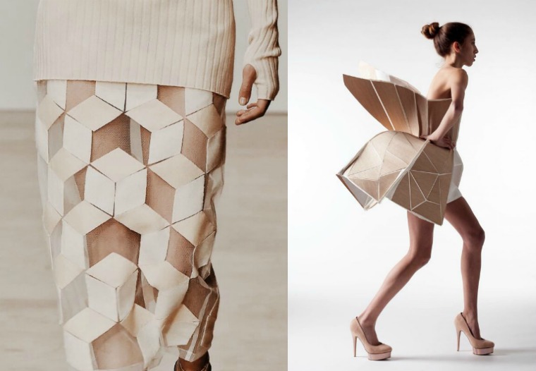 inspiration mode femme jupe longue origami mode tendance 2017
