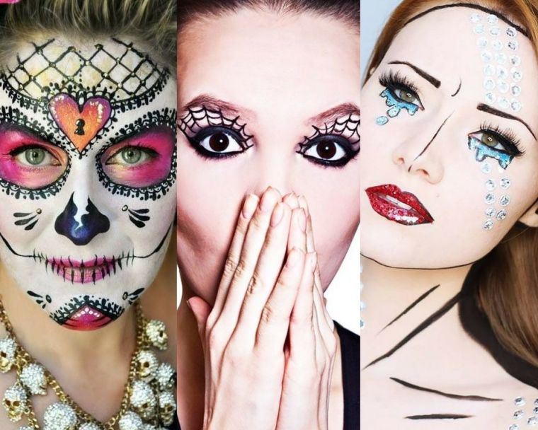 maquillage halloween femme simple idees-photo-inspirations
