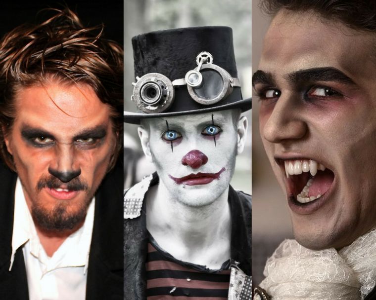 maquillage halloween homme facile effrayant-idees-photos