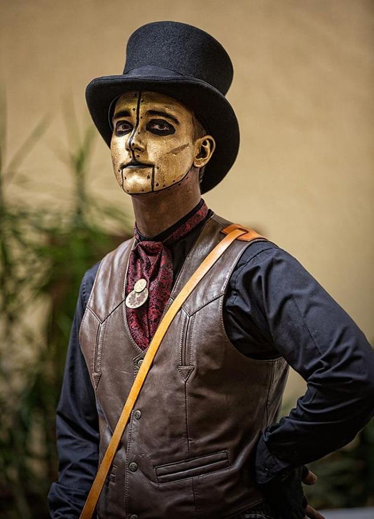 maquillage halloween homme facile steampunk-idee