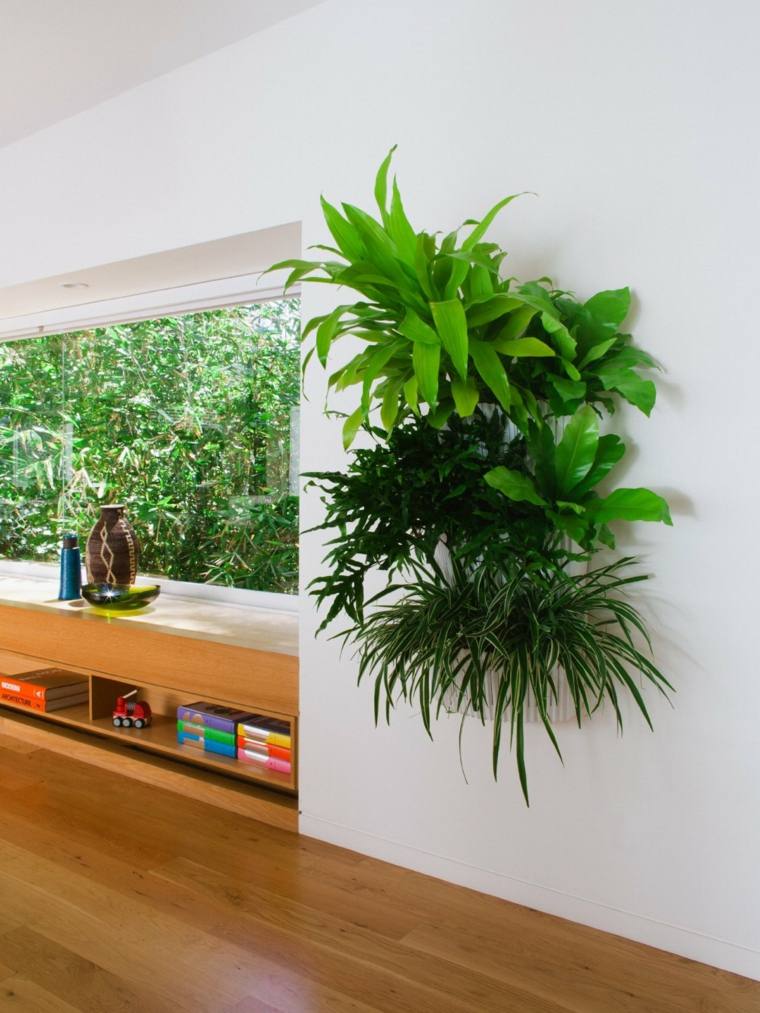 plant vertical garden office-employe