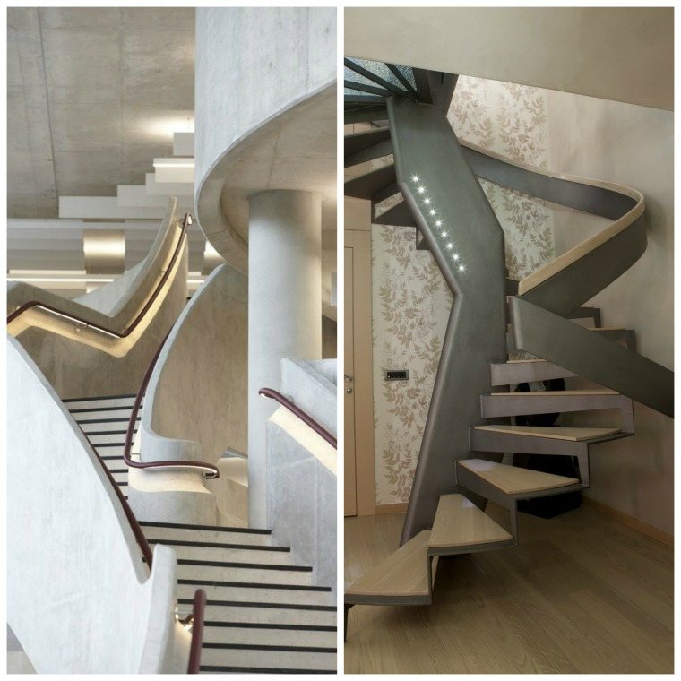 rampe escalier intérieur ultra-moderne