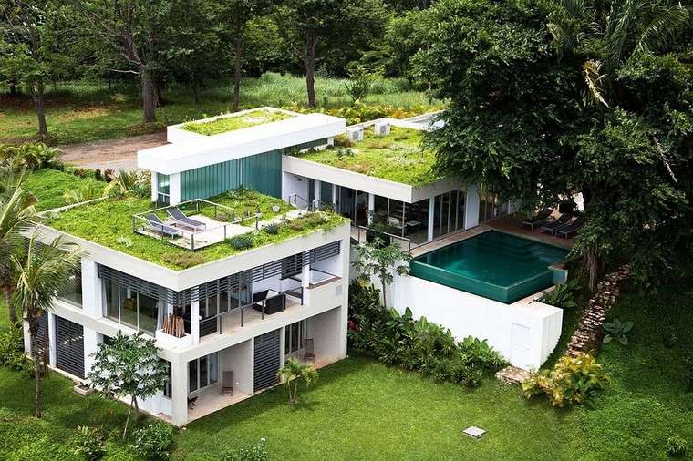 terrasses modernes terrasse toit design maison écolo