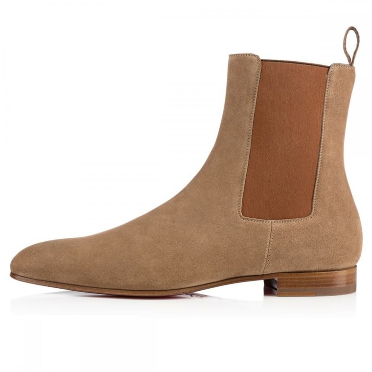 chaussure louboutin homme bottes-plates