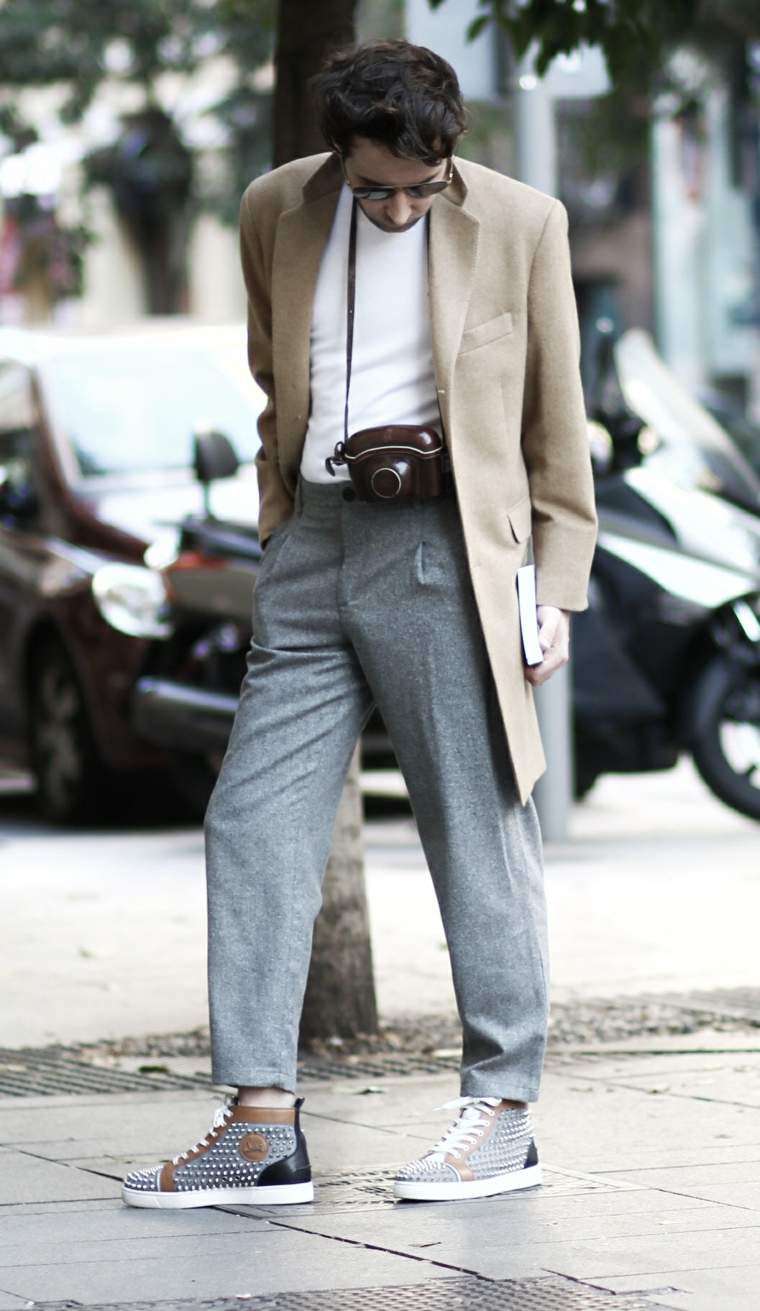 chaussure louboutin homme street-style