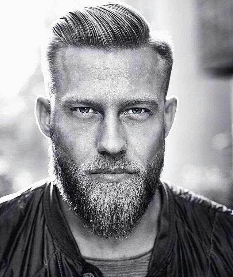 coiffure-homme-coupe-banane-barbe-cheveux-blonds
