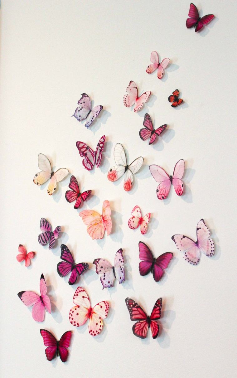 décoration murale chambre bébé papillons