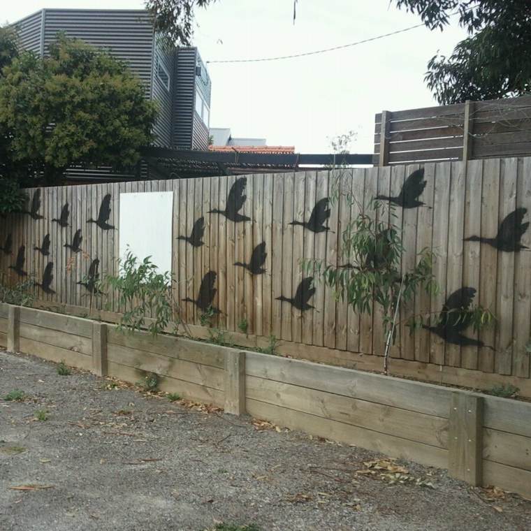 décoration murale extérieure vol-oiseaux