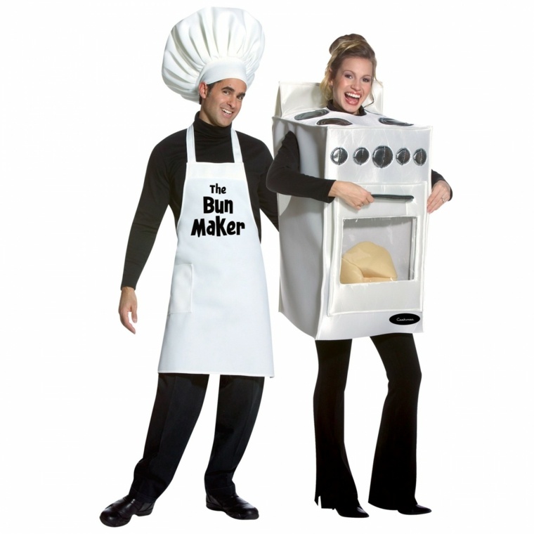 déguisement halloween fait maison cuisinier-cuisiniere